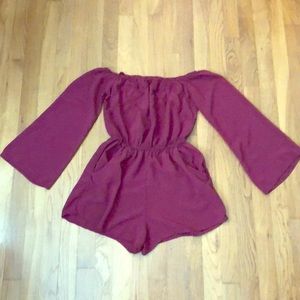 Off the shoulder romper